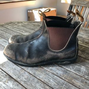 Vintage Blundstone Leather Pull On Boots US 13 AU 12
